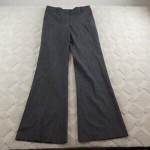 Theory Adelson Profession Pants Womens 6 Gray Wool Blend Preppy Career Attire